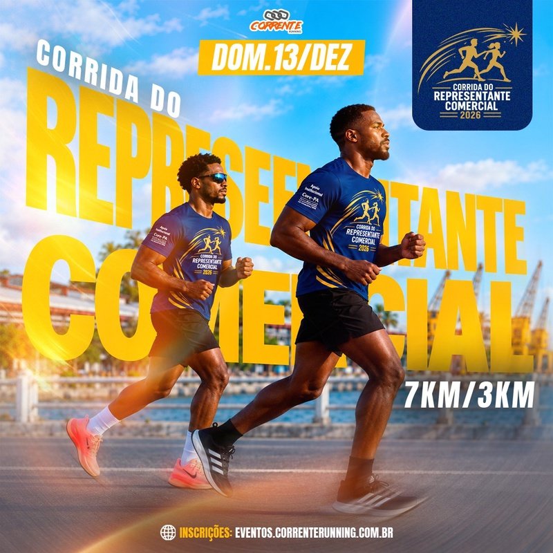 Corrida e Caminhada Representante Comercial 2026