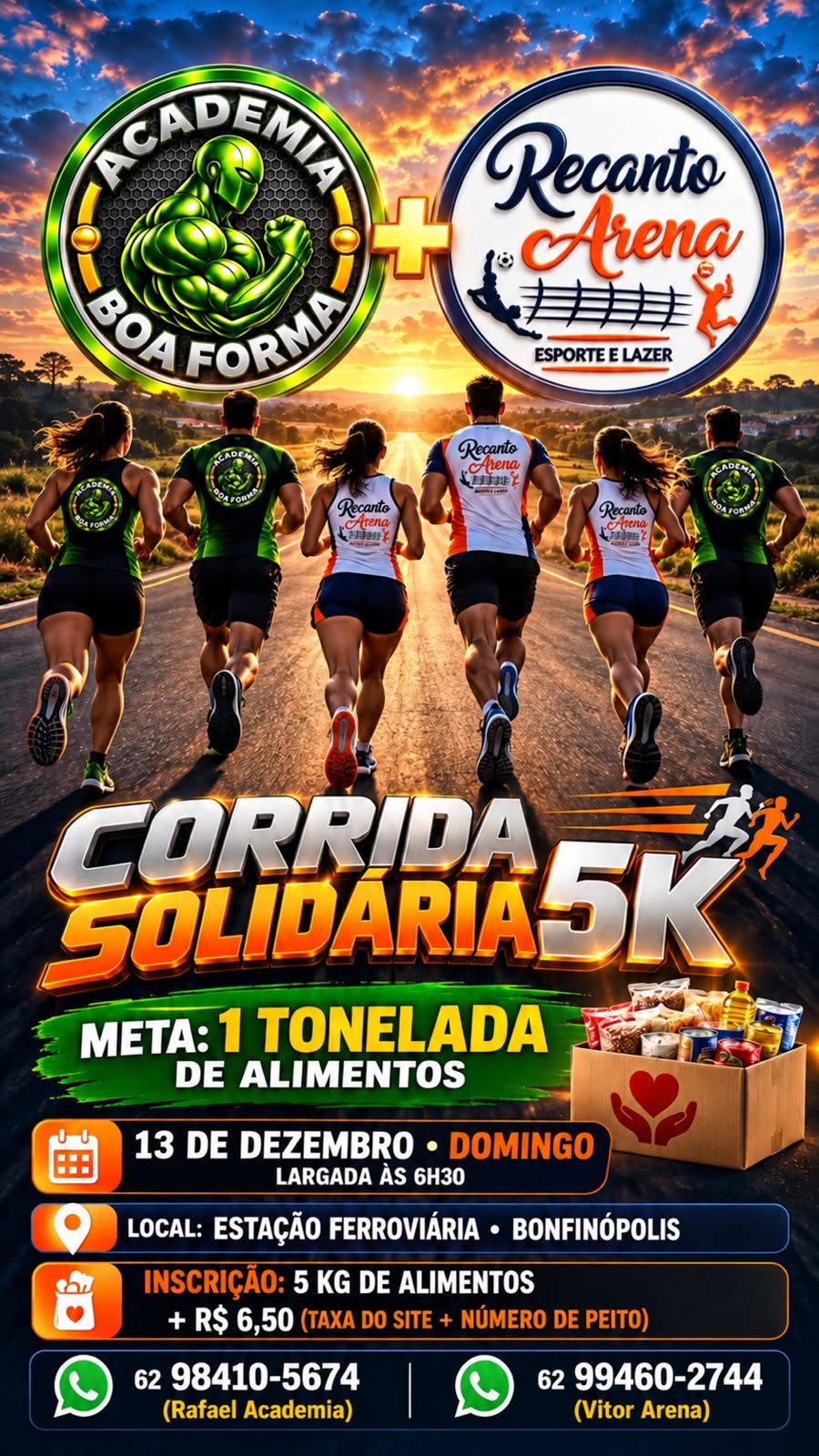 CORRIDA SOLIDÁRIA 5K - Bonfinópolis Goiás