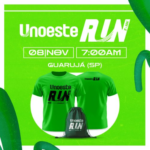 CORRIDA UNOESTE RUN 5K E 10K GUARUJÁ 2026