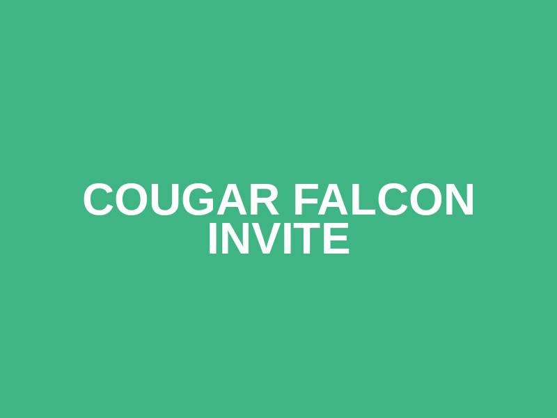 Cougar Falcon Invite