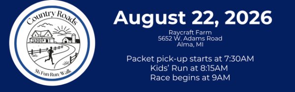 Country Roads 5K Fun Run/Walk Logo