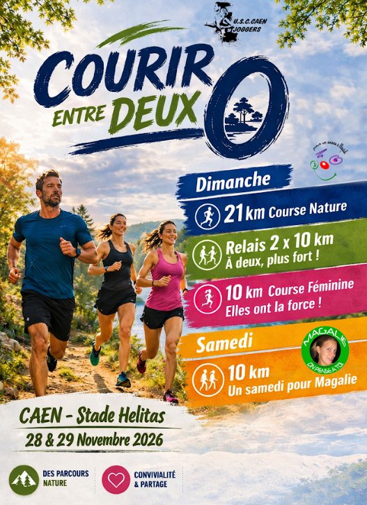 Courir entre deux O