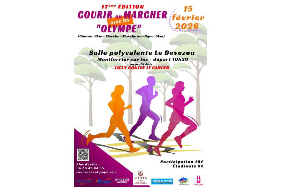 Courir Ou Marcher Avec les Olympe Logo