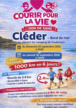 Courir Pour La Vie Cléder Bord de Mer 2026 Logo