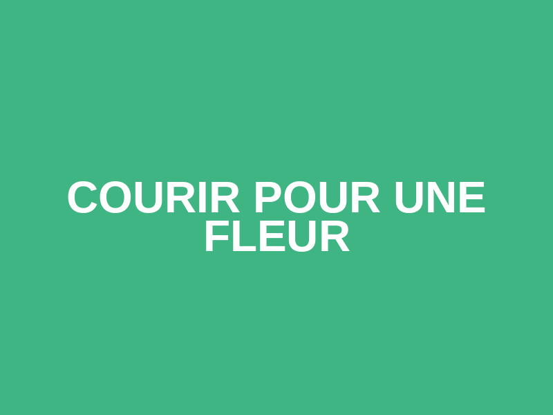 Courir pour une Fleur Logo