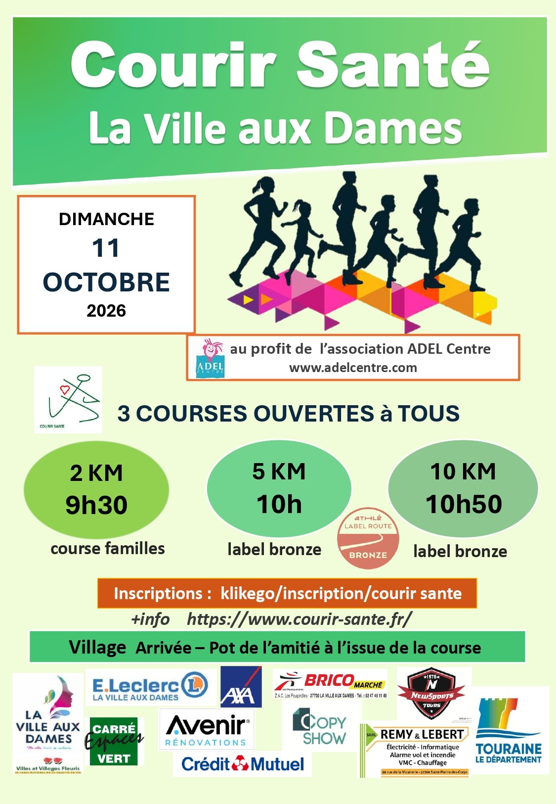 COURIR SANTE COURSES Logo