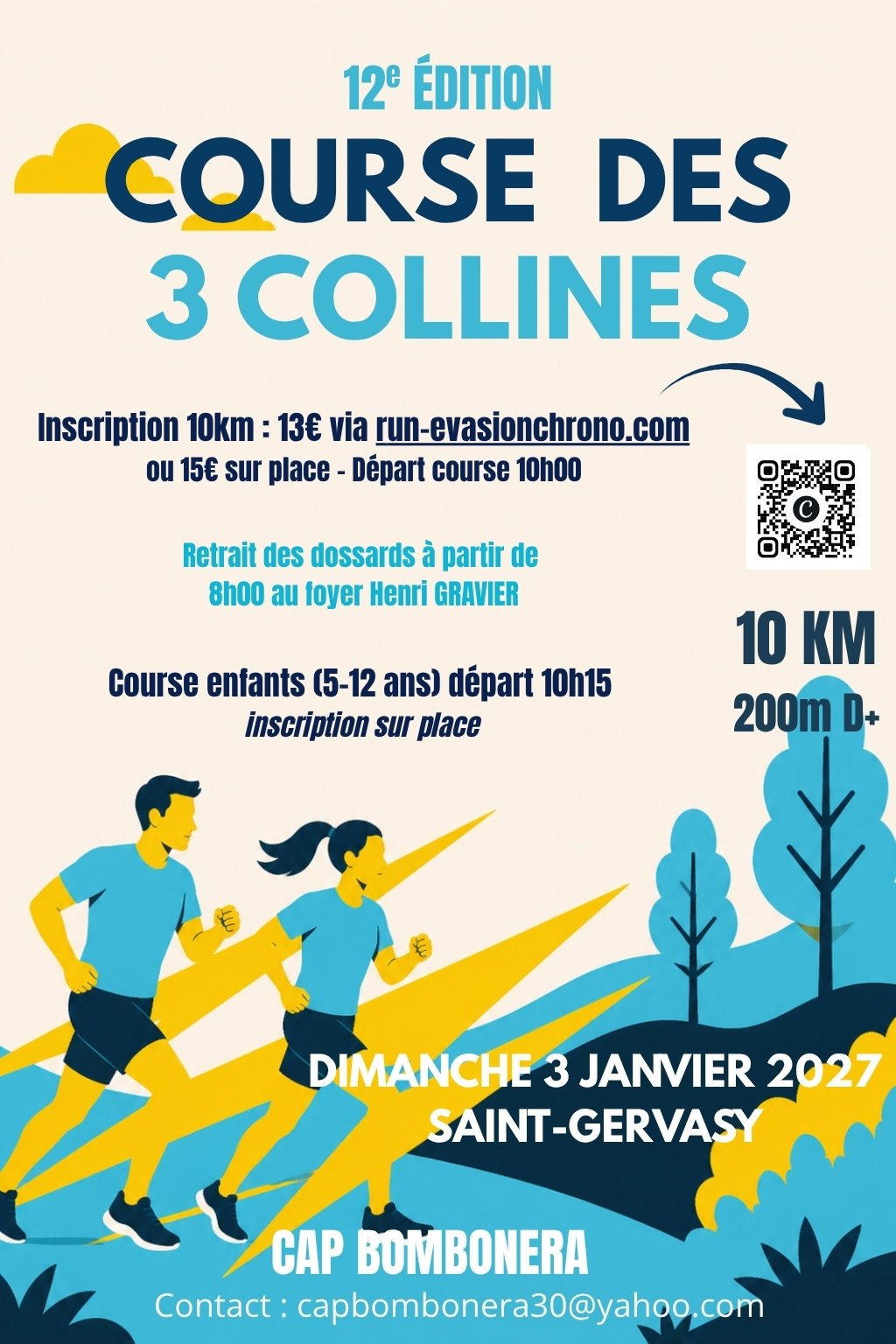 COURSE DES 3 COLLINES Logo