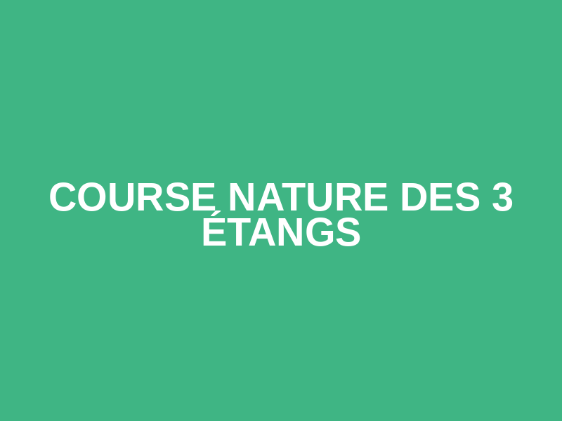 Course Nature des 3 étangs Logo