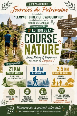 Course nature et patrimoine Logo