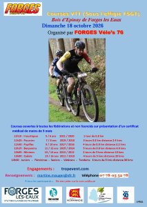 Course VTT Forges les Eaux 2026 Logo