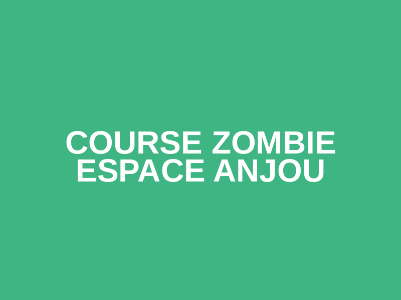 Course zombie Espace Anjou Logo