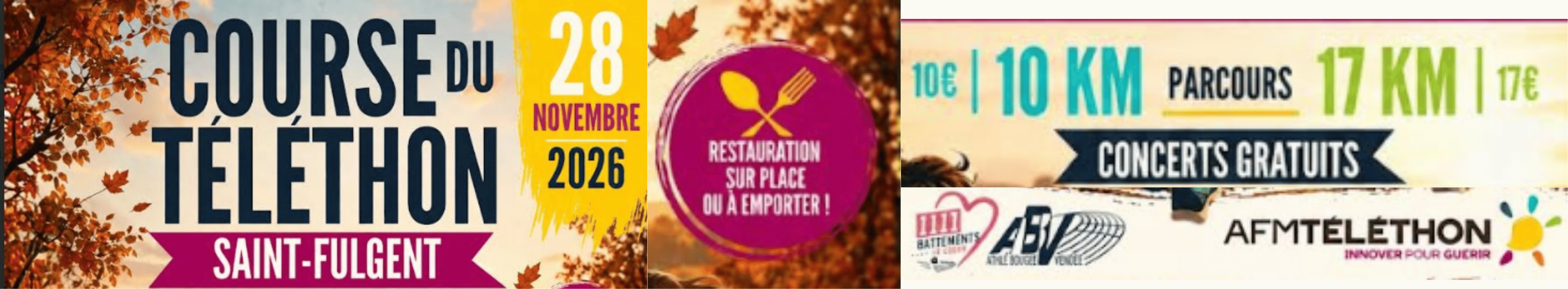 COURSES DU TELETHON DE ST FULGENT - 28/11/2026 Logo