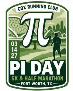 Cox Running Club Pi Day Half Marathon & 5K Logo
