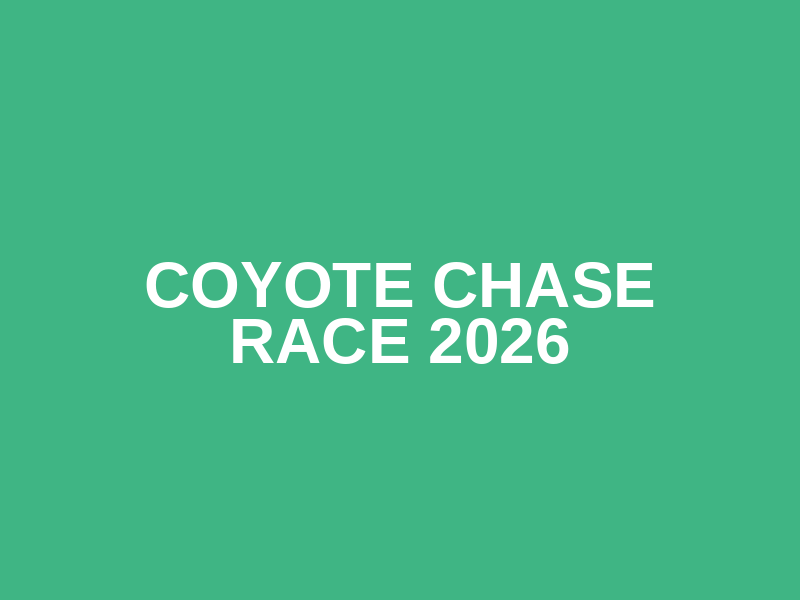Coyote Chase Race 2026
