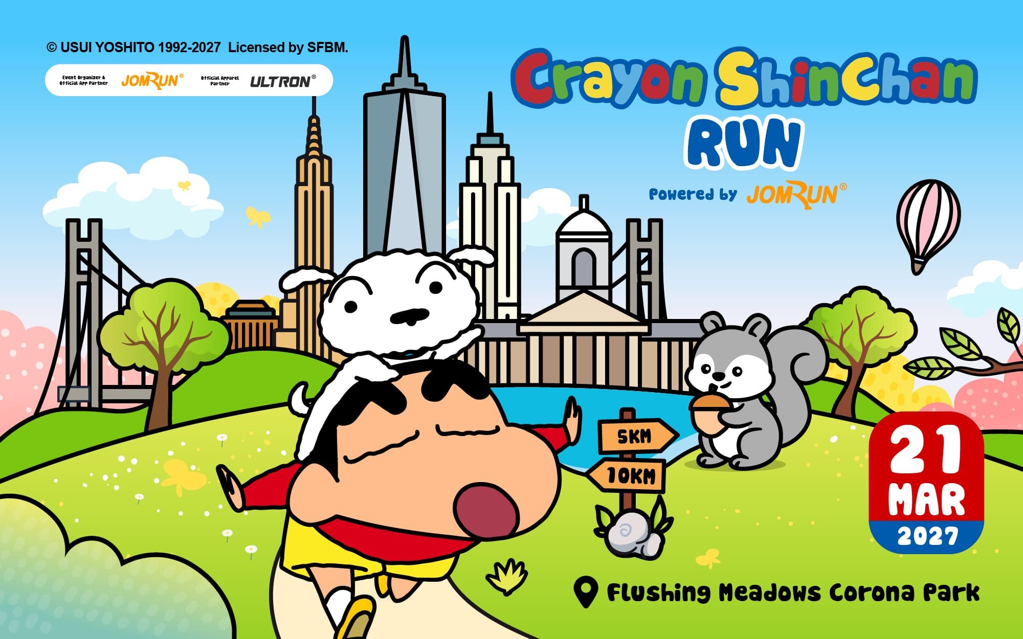 Crayon ShinChan Run 2027 Powered By JomRun® - New York