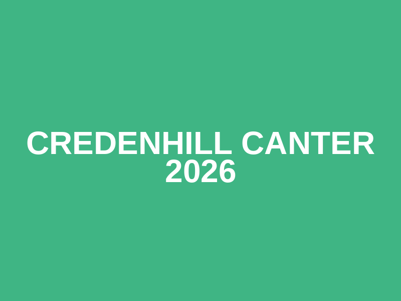 Credenhill Canter 2026 Logo