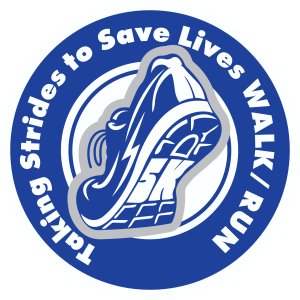 C.R.E.W. Non-Profit "Taking Strides to Save Lives" Colon Cancer 5k Run/Walk Logo