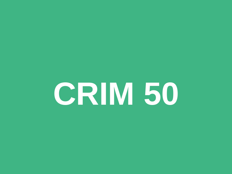 Crim 50 Logo