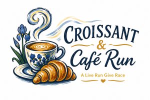 Croissant & Cafe 5K Run & Walk Logo