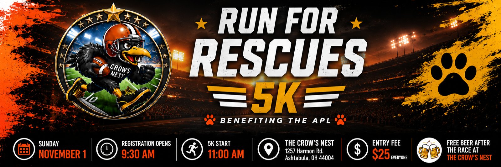 Crow's Nest Run for the Rescues 5K