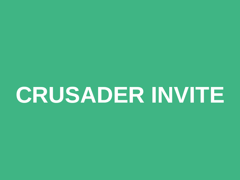 Crusader Invite