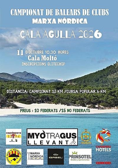 Cursa Marxa Nòrdica Cala Agulla - Ct Clubs 2026 Logo