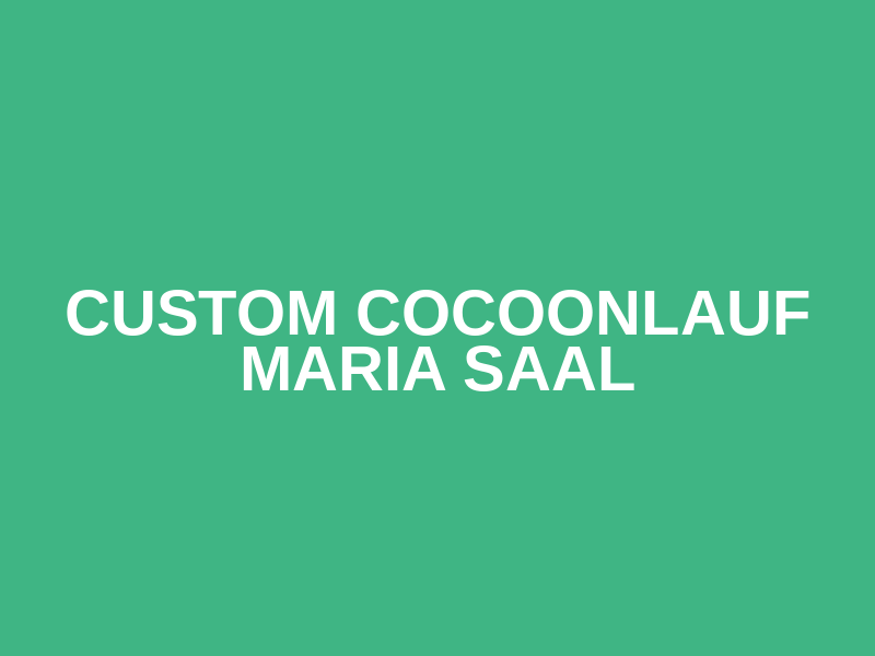 Custom Cocoonlauf Maria Saal Logo