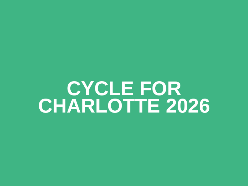 Cycle for Charlotte 2026 Logo