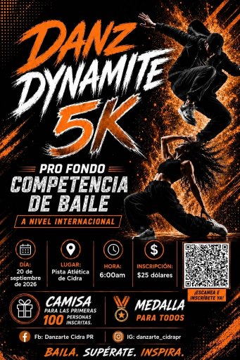 Danz Dynamite 5k Logo