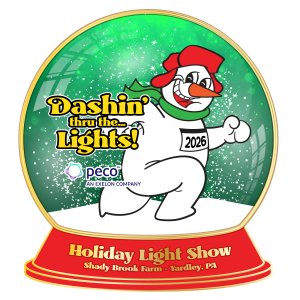 Dashin' thru the .... Lights! 2 Mile Run Logo