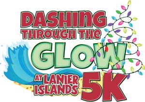 Dashing through the Glow 5K at Lanier Islands Logo