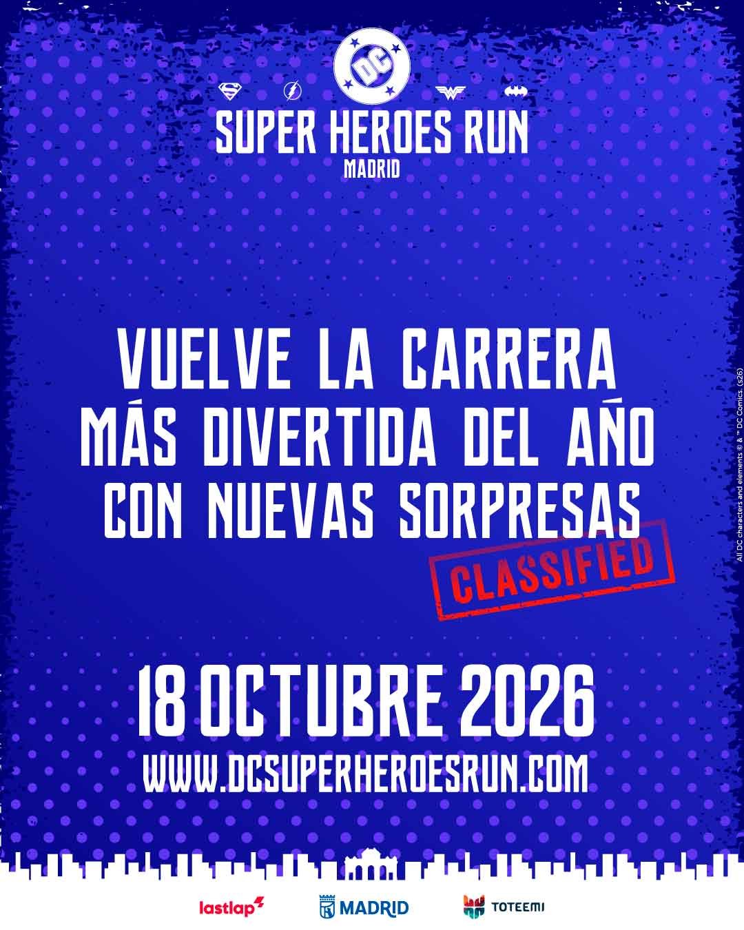 DC SUPERHEROES RUN 2026 Logo