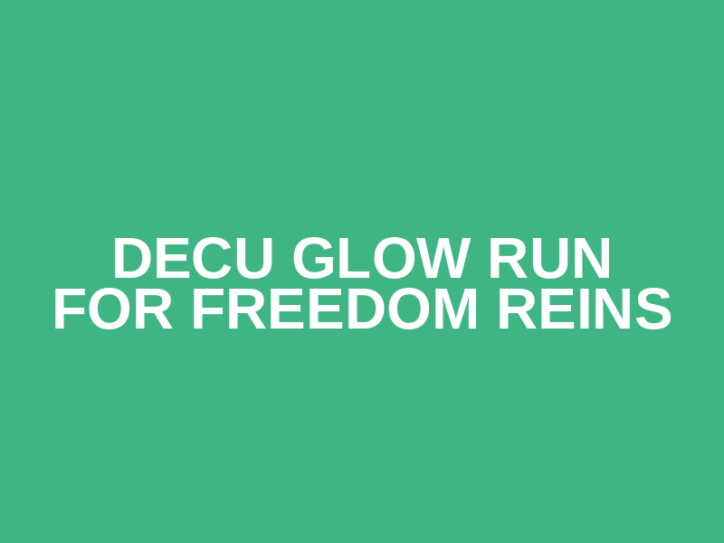 DECU 5K Glow Run for Empowerment Opportunity Center Logo