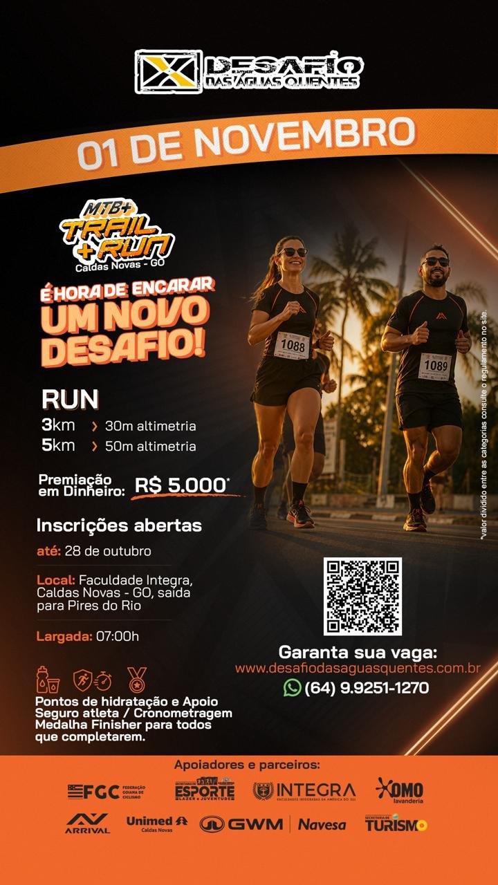 Desafio das Águas Quentes RUN - 5K e 3K