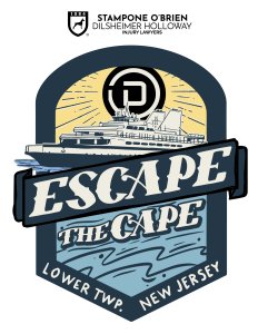 Stampone O'Brien Dilsheimer Holloway Escape the Cape Triathlon Logo