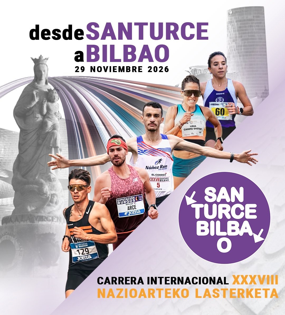 Desde Santurce a Bilbao XXXVIII Carrera Internacional Logo
