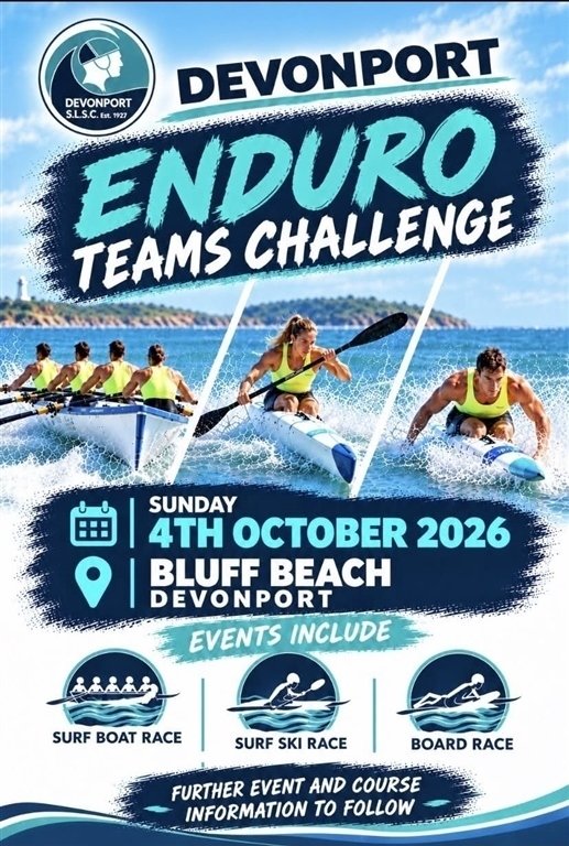 Devonport Enduro Teams Challenge 2026 - Surf Boat