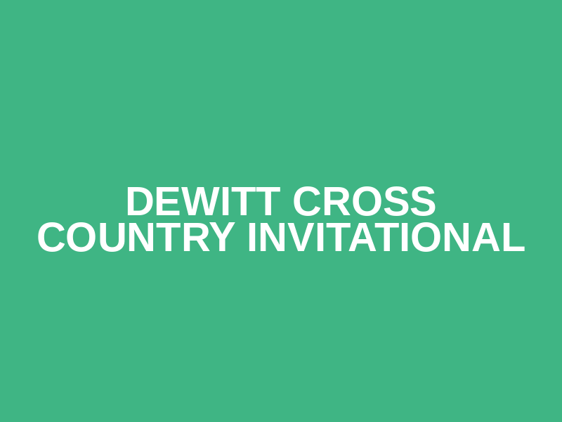 DeWitt Cross Country Invitational Logo