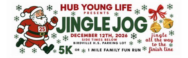 DFW Jingle Jog - 5k run and 1 mile family walk Logo