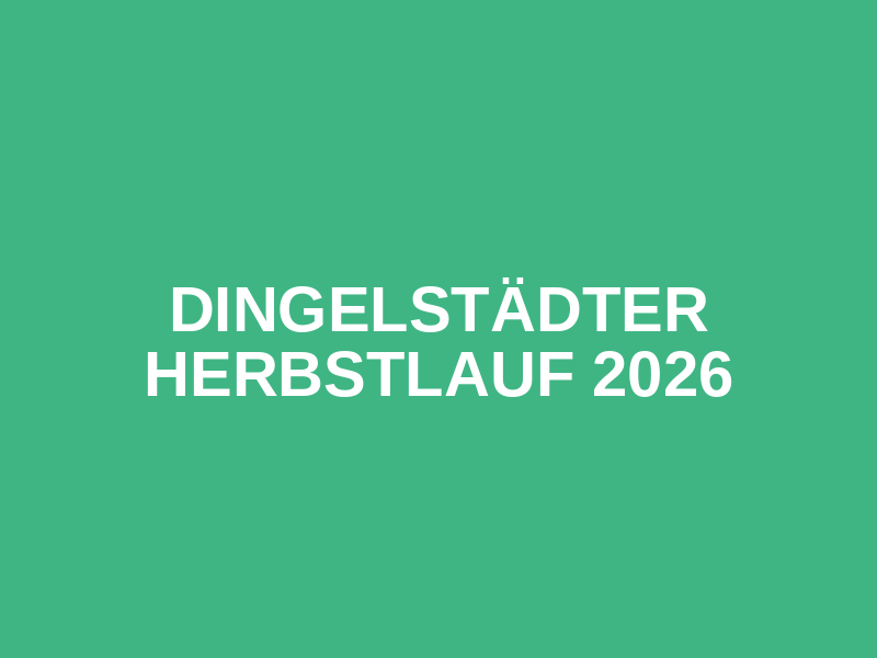 Dingelstädter Herbstlauf 2026 Logo