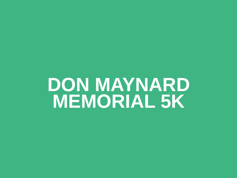 Don Maynard Memorial 5K Logo