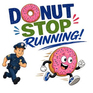 Donut Stop Running 5K - Bound Brook PBA Local 380 Logo