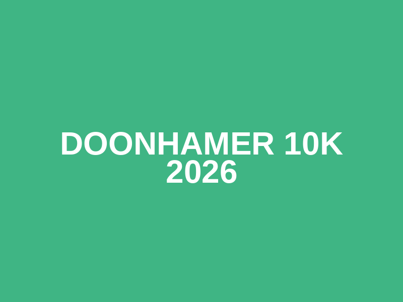 Doonhamer 10k 2026