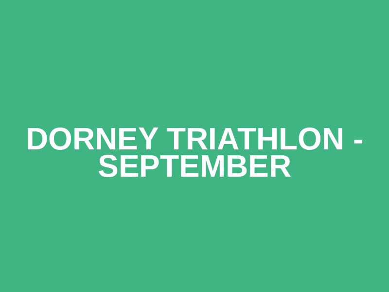 Dorney Triathlon - September Logo