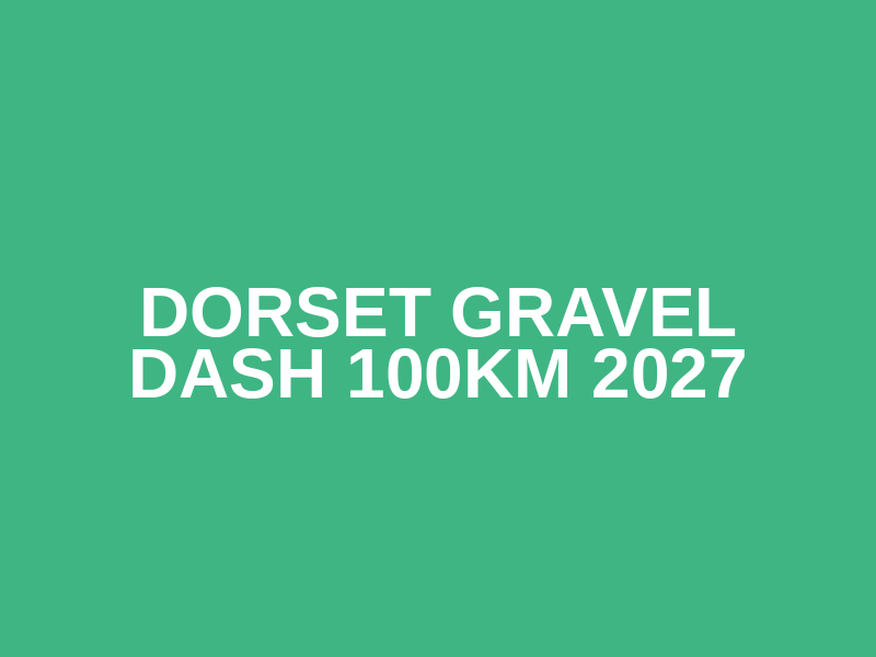 Dorset Gravel Dash 100km 2027 Logo