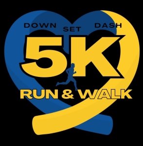 Down Set Dash for Down Syndrome 5K Logo