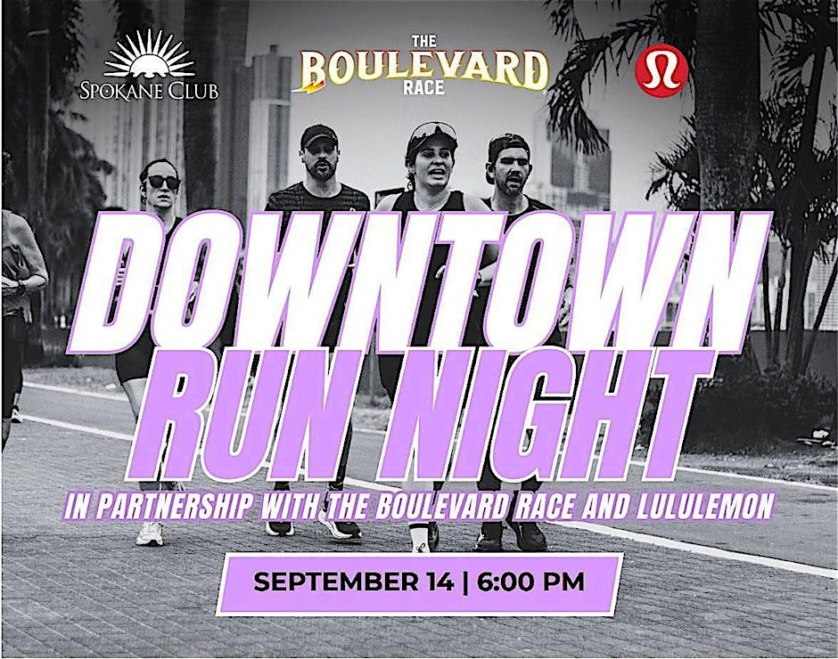 Downtown Run Night @ Spokane Club Logo