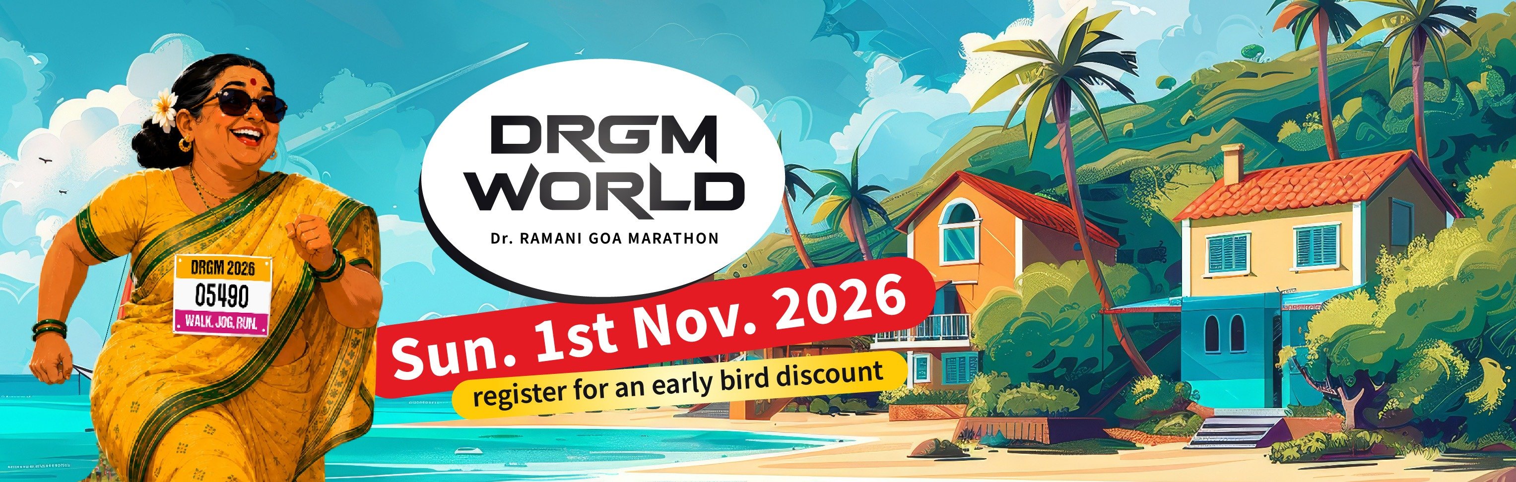 Dr. Ramani Goa Marathon 2026 Logo