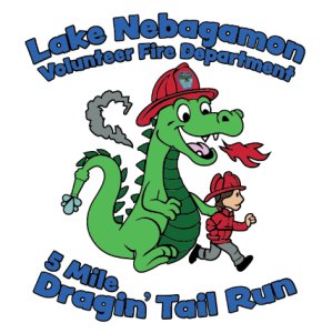 5-Mile Dragin' Tail Run/Walk Logo