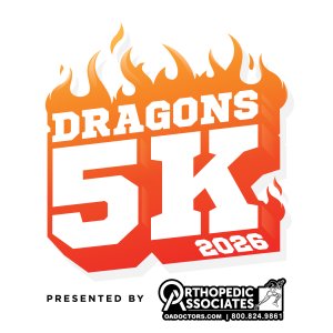 Dragons 5K presented by Orthopedic Associates Logo